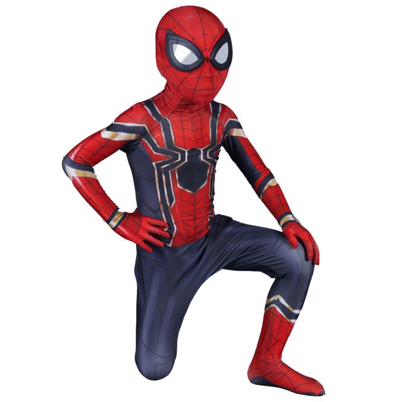 Kids Avengers Infinity War Iron Spider suit scarlet spider-man superhero jumpsuit Halloween costume X’mas Christmas birthday Valentine’s day gift toys - Image 4