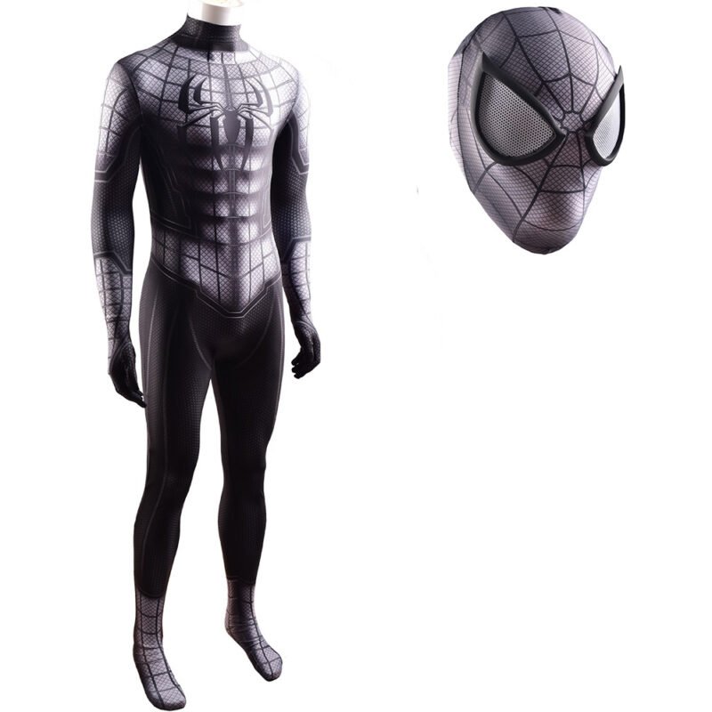 Boys Men's Black Spiderman Costume Cosplay Halloween x'mas christmas birthday gift toys party make-up outfit - Image 2
