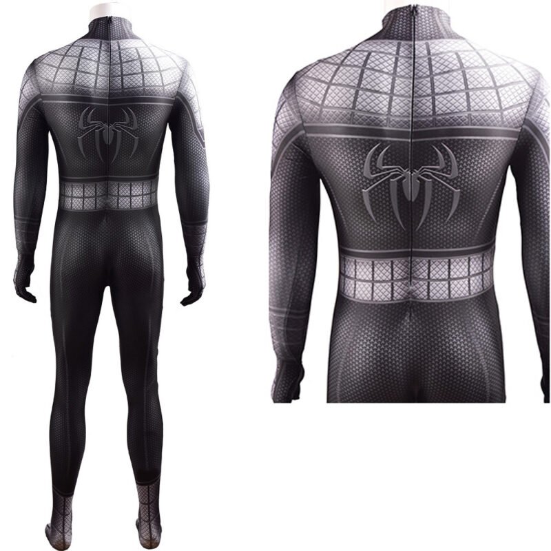 Boys Men's Black Spiderman Costume Cosplay Halloween x'mas christmas birthday gift toys party make-up outfit - Image 5