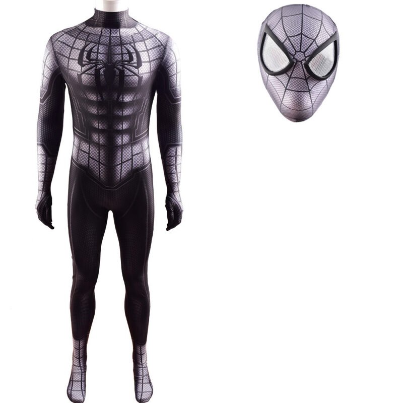Boys Men's Black Spiderman Costume Cosplay Halloween x'mas christmas birthday gift toys party make-up outfit - Image 6