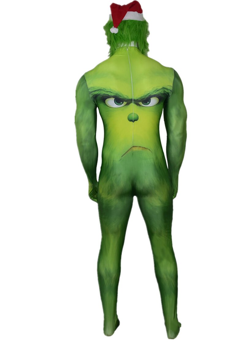 How The Grinch Stole Christmas Grinch Costume Full Set Cosplay halloween make-up costume xmas christmas gift toys comic-con outfit - Image 2