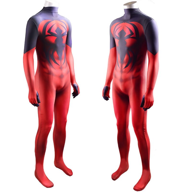 Scarlet Spider Costume Kaine Parker Hooded Jumpsuit Cosplay Halloween costume Xmas birthday Valentine’s day gift toys comic-con outfit - Image 2