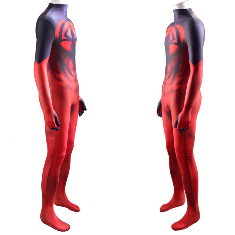 Scarlet Spider Costume Kaine Parker Hooded Jumpsuit Cosplay Halloween costume Xmas birthday Valentine’s day gift toys comic-con outfit - Image 3