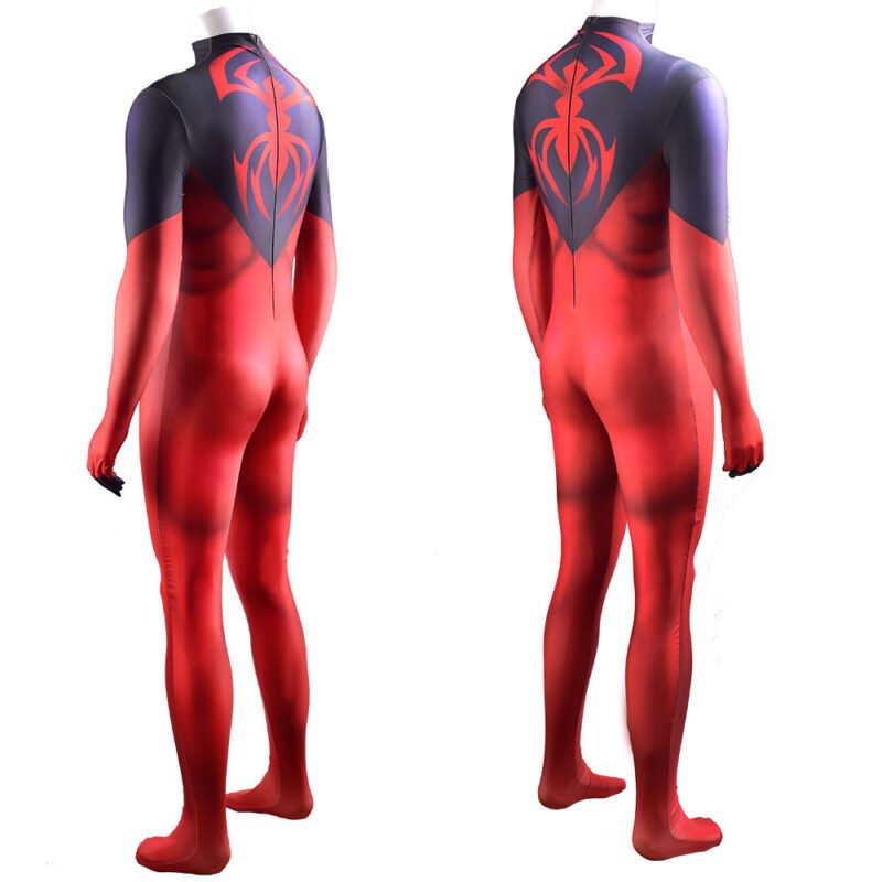 Scarlet Spider Costume Kaine Parker Hooded Jumpsuit Cosplay Halloween costume Xmas birthday Valentine’s day gift toys comic-con outfit - Image 4