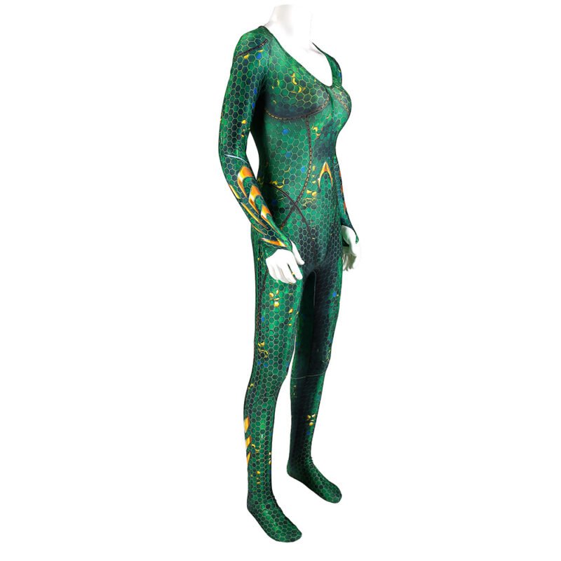 Women's Aquaman superhero Mera cosplay costume jumpsuit warrior suit Halloween costume X'mas birthday Valentine's day gift comic-con anime carnival - Image 3