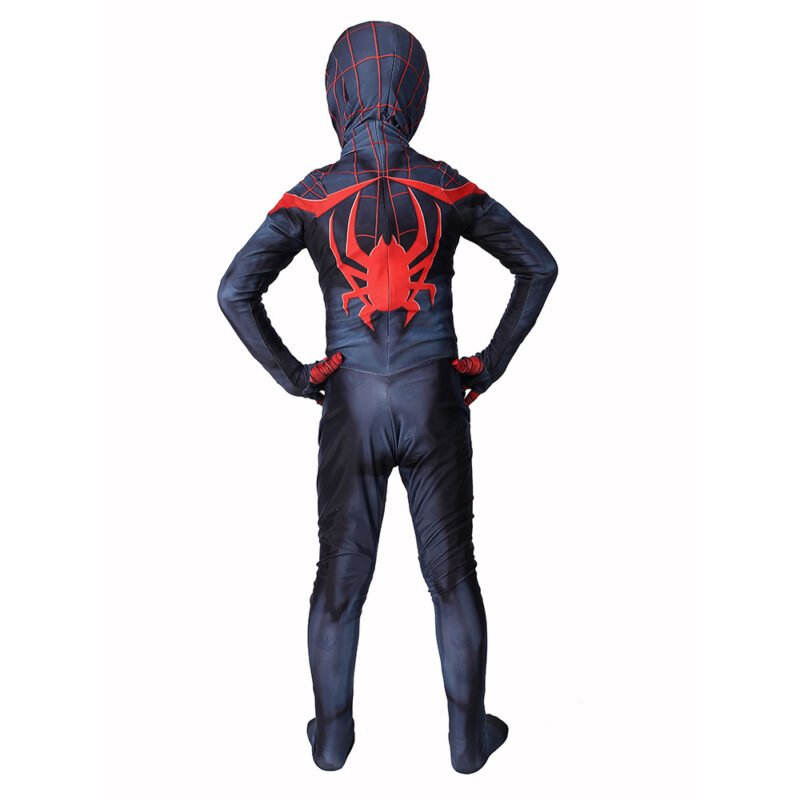 Kids Amazing Spider-Man suit cosplay Miles Morales superhero jumpsuit Halloween costume X'mas birthday - Image 5