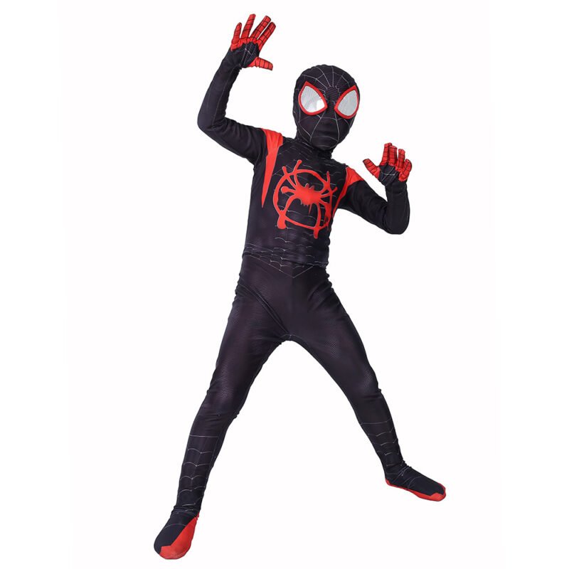 Kids Boys Spider-Man: Into the Spider-Verse superhero cosplay Halloween costume full set X'mas Valentine's birthday gift toys Comic-Con make-up - Image 3