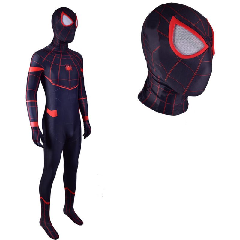 Amazing Spider-Man suit cosplay Miles Morales superhero jumpsuit Halloween costume X'mas birthday - Image 3