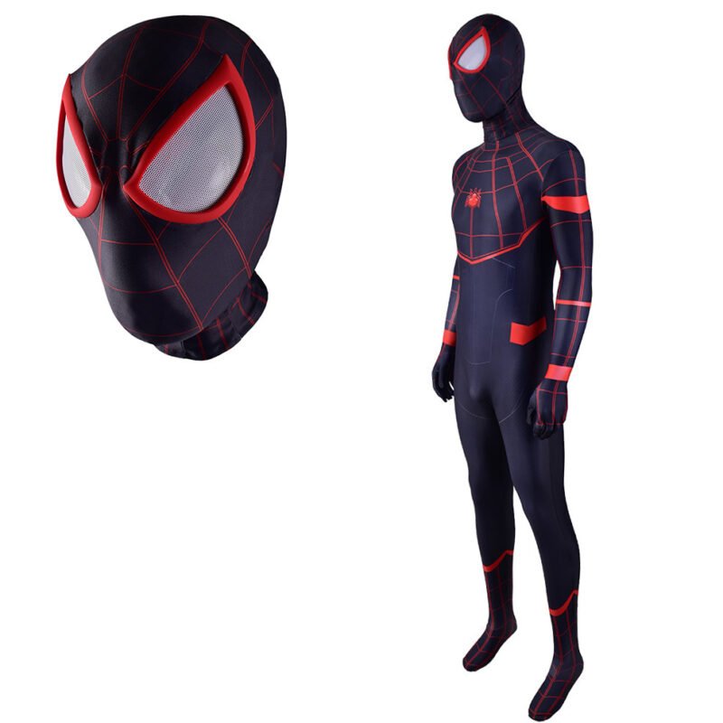 Amazing Spider-Man suit cosplay Miles Morales superhero jumpsuit Halloween costume X'mas birthday - Image 4