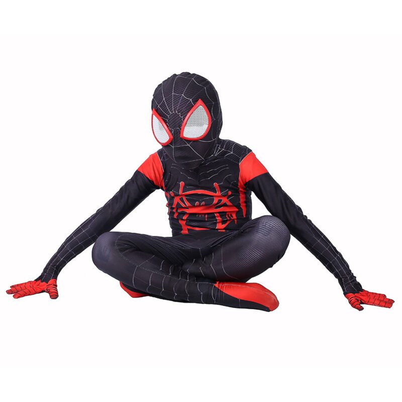 Kids Boys Spider-Man: Into the Spider-Verse superhero cosplay Halloween costume full set X'mas Valentine's birthday gift toys Comic-Con make-up - Image 5