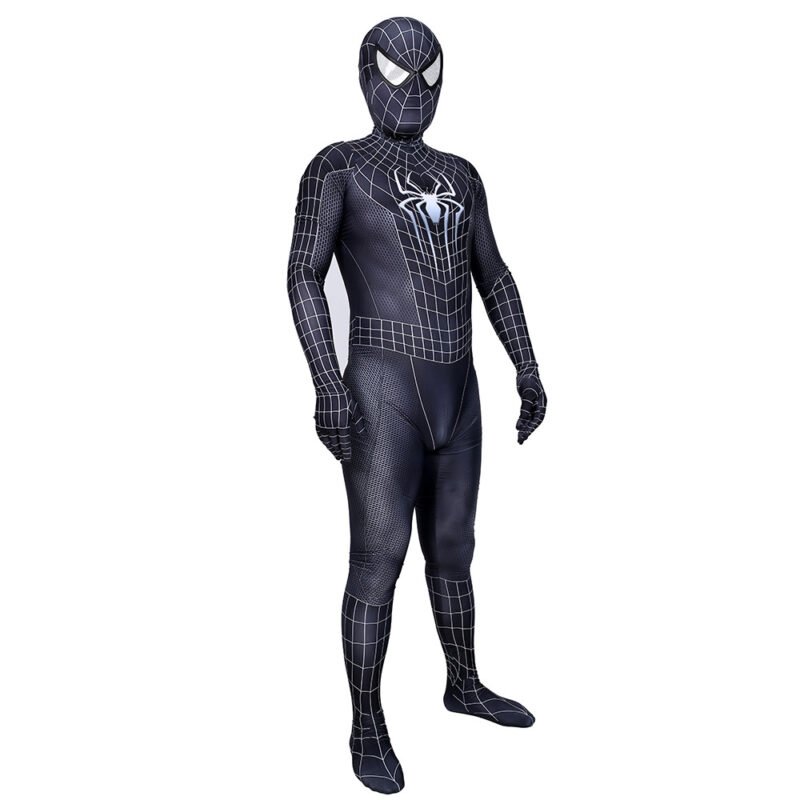 Kids Venom Spider-Man jumpsuit outfit superhero costume Halloween costume X'mas Christmas gift toys comic-con make-up outfit fancy dress - Image 3