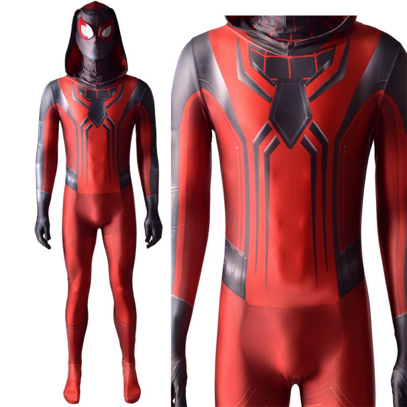 Spider-man jumpsuit outfit red cosplay superhero costume halloween costume x'mas christmas birthday gift toys make-up outfit bodysuit - Image 5