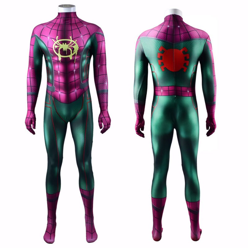 Kids Men's Spider-Man Miles Morales Jumpsuits Cosplay Halloween costume Xmas birthday Valentine's day gift toys comic-con outfit - Image 2