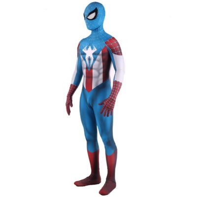 Kids Spider-Man Captain America Jumpsuit Spiderman Cosplay Costume Halloween make-up costume xmas gift toys outfit