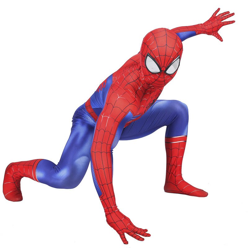 Men's Spider-man jumpsuit bodysuit red superhero cosplay costume Halloween costume x'mas christmas birthday gift toys party make-up outfit - Image 3