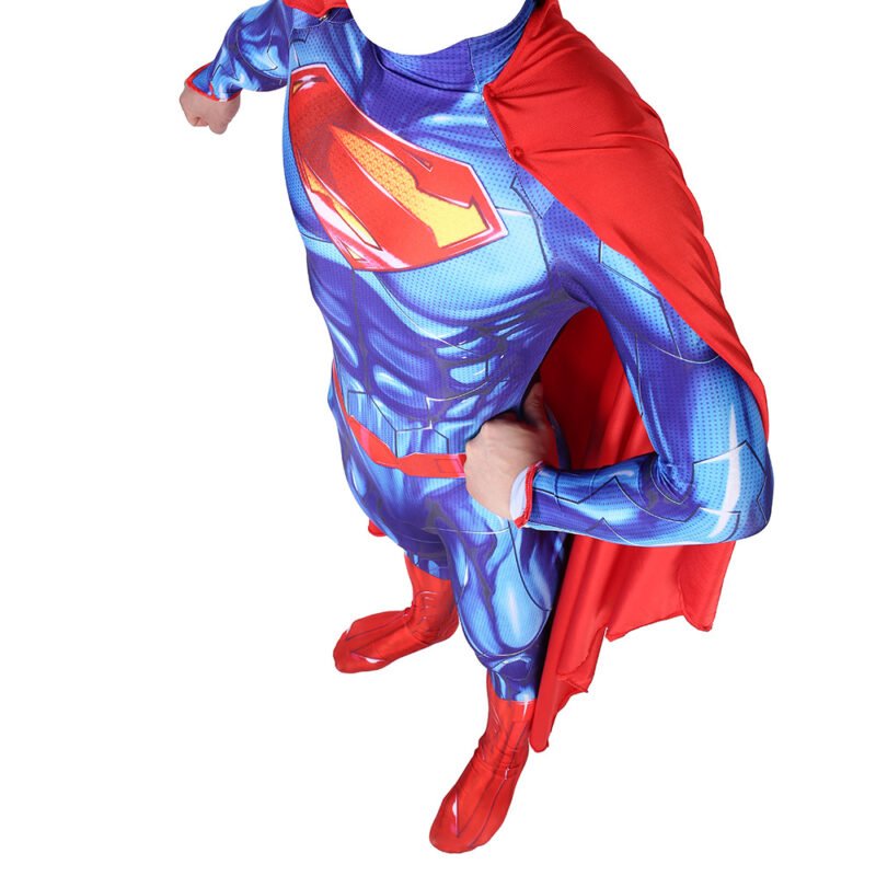 Boys Men's Deluxe Muscle Chest Superman Cosplay Costume Halloween x'mas christmas birthday gift toys party make-up outfit - Image 4