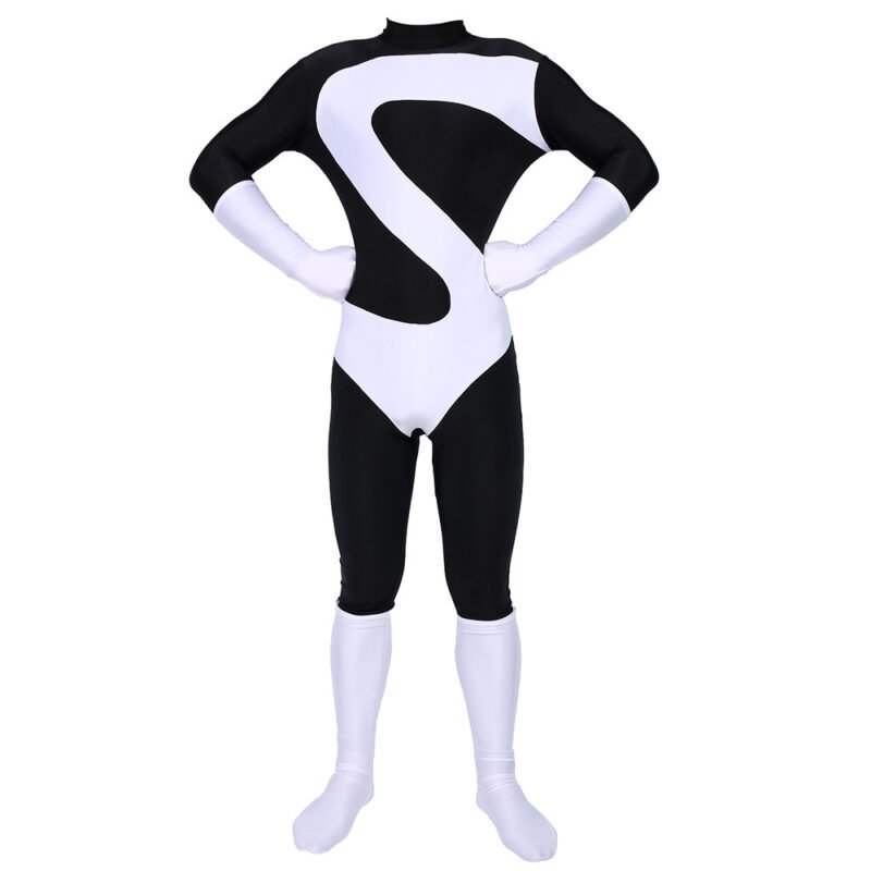 Kids Men's The Incredibles Syndrome Superhero Costume Spandex Lycra Zentai Bodysuit Cosplay Halloween Party Costume - Image 2