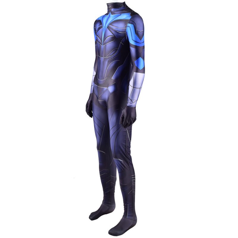 Titans Nightwing Costume Cosplay Halloween make-up costume xmas christmas gift toys comic-con outfit - Image 3