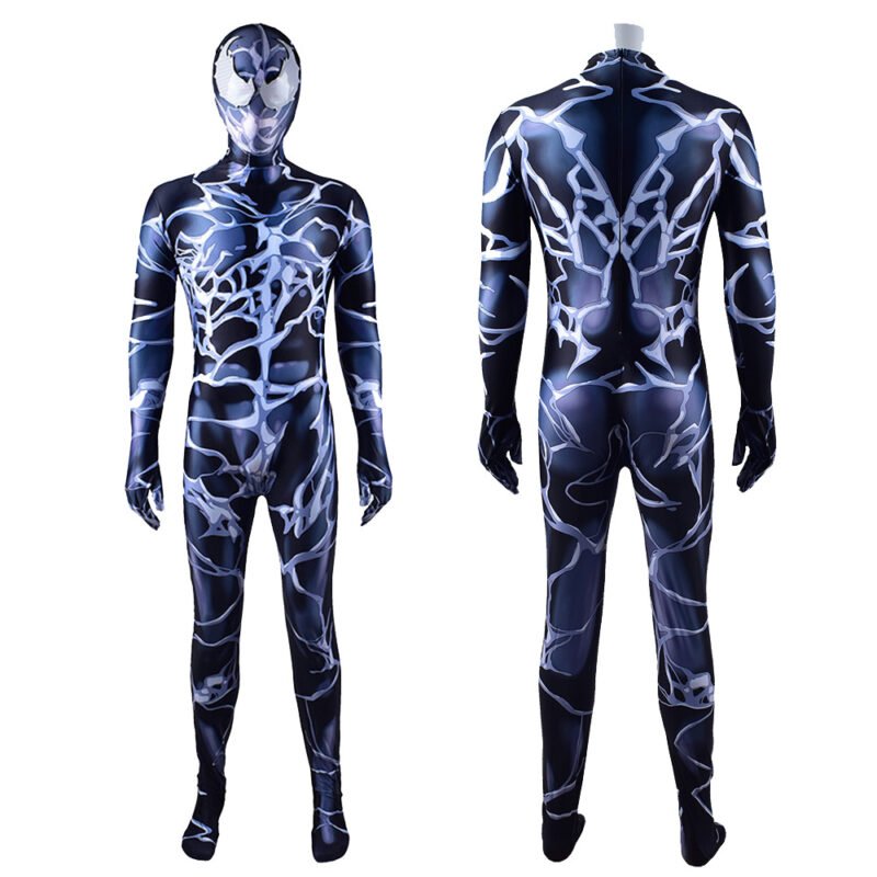 Kids Men's Black Venom Carnage Spider-Man jumpsuit suit Halloween costume X'mas birthday Valentine's day gift toys comic-con outfit - Image 7