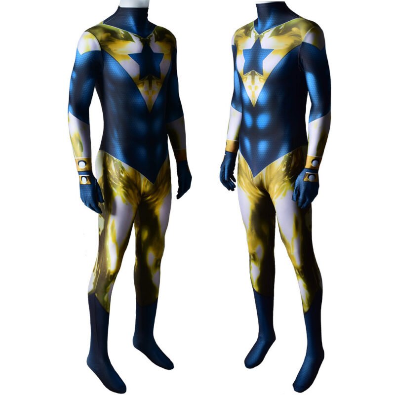 Justice League Booster Gold Michael Jon Carter Cosplay Costume Halloween make-up costume christmas gift toys outfit - Image 2