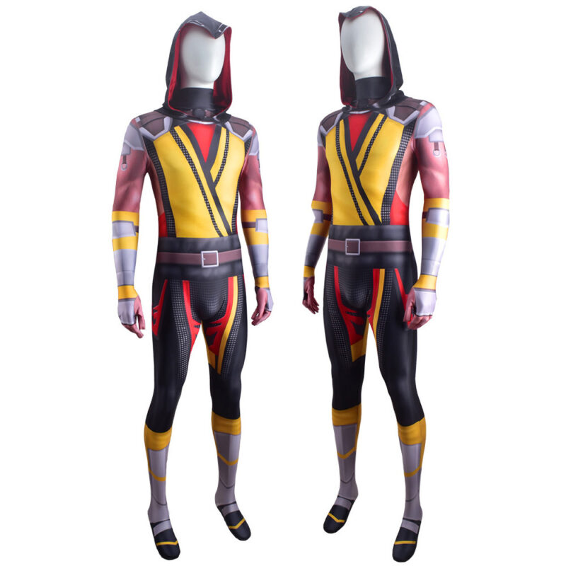 Mortal Kombat 11 Scorpion Cosplay Costume Halloween X’mas Valentine’s day birthday gift comic-con game outfit - Image 5