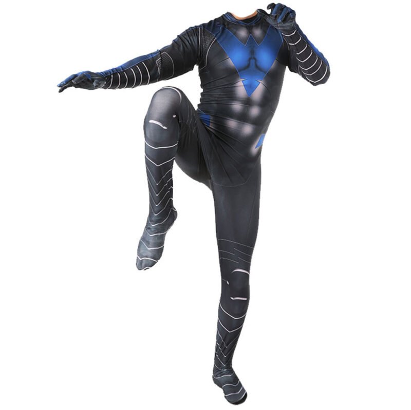 Nightwing Body Suit Cosplay Costume Halloween X’mas Valentine’s day birthday gift comic-con game outfit - Image 2