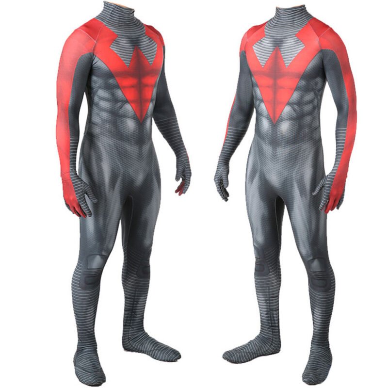 Combinaison Red Nightwing Robin Cosplay Costume Halloween X’mas Valentine’s day birthday gift comic-con game outfit - Image 4