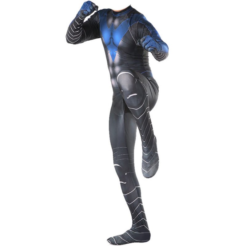 Nightwing Body Suit Cosplay Costume Halloween X’mas Valentine’s day birthday gift comic-con game outfit - Image 5