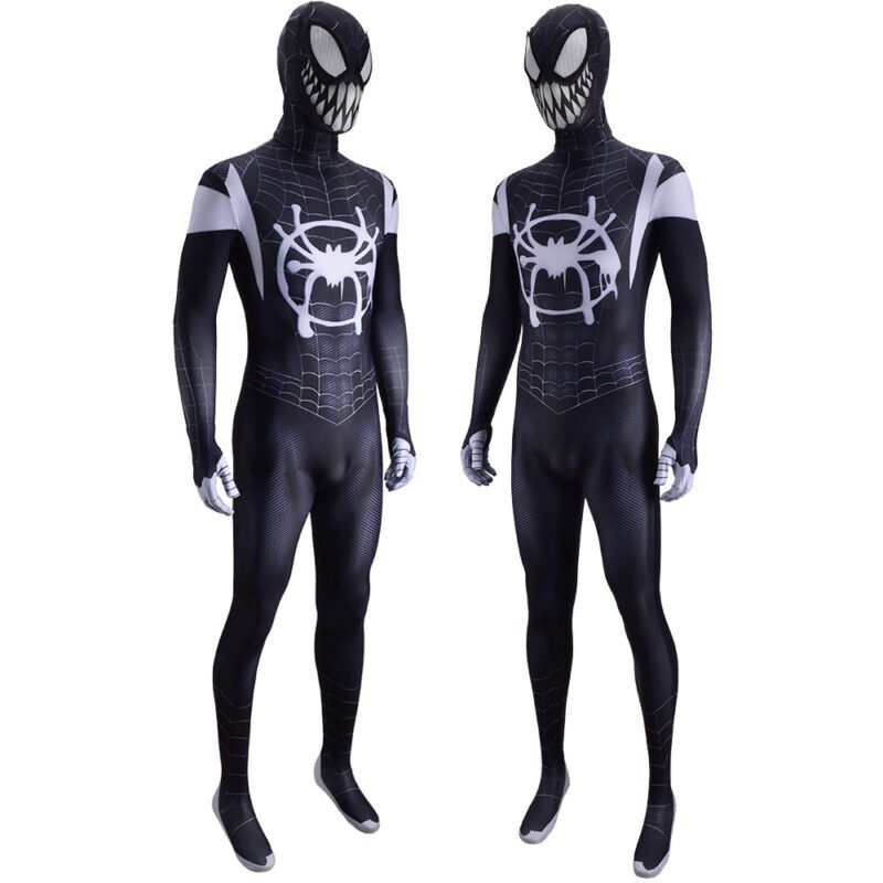 Venom Spider-man Miles Morales Jumpsuit Spiderman Cosplay Costume Halloween X’mas Valentine’s day birthday gift comic-con game outfit - Image 3