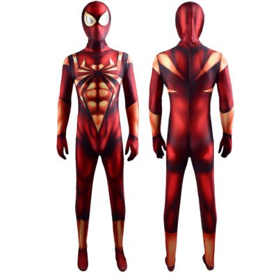 New Golden Iron Spider-Man Jumpsuit Spiderman Cosplay Costume Halloween X'mas Valentine's day birthday gift comic-con game outfit