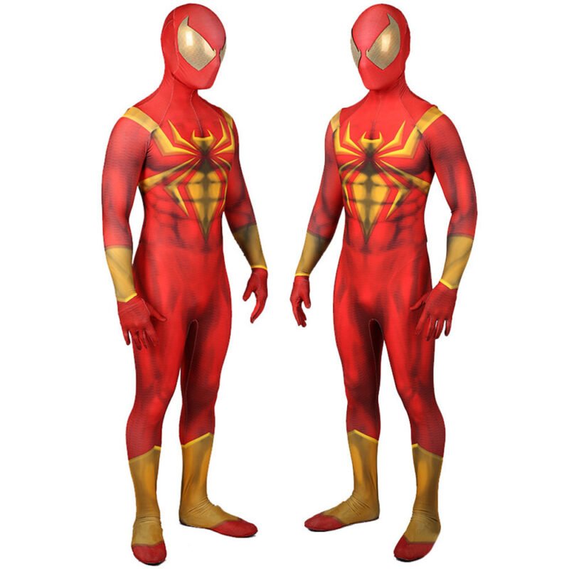 Iron Spider-man Jumpsuit Spiderman Cosplay Costume Halloween X’mas Valentine’s day birthday gift comic-con game outfit - Image 3