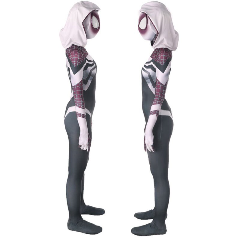 Spider-Gwen Jumpsuit Gwen Stacy Cosplay Costume Halloween X’mas Valentine’s day birthday gift comic-con game outfit - Image 6