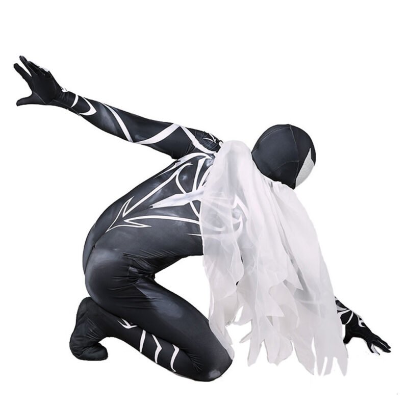 Black Spiderman SYMBIOTE Jumpsuit Spider-man Cosplay Costume Halloween X'mas Valentine's day birthday gift comic-con game outfit - Image 7