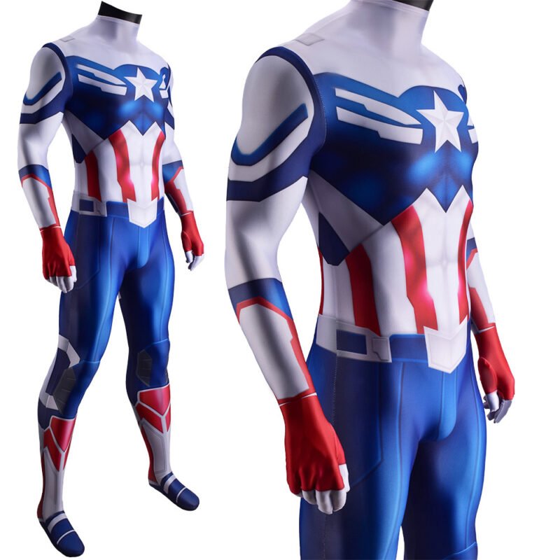 Falcon Captain America Jumpsuit Cosplay Superhero Cosplay Costume Halloween X'mas Valentine's day birthday gift comic-con game outfit - Image 4