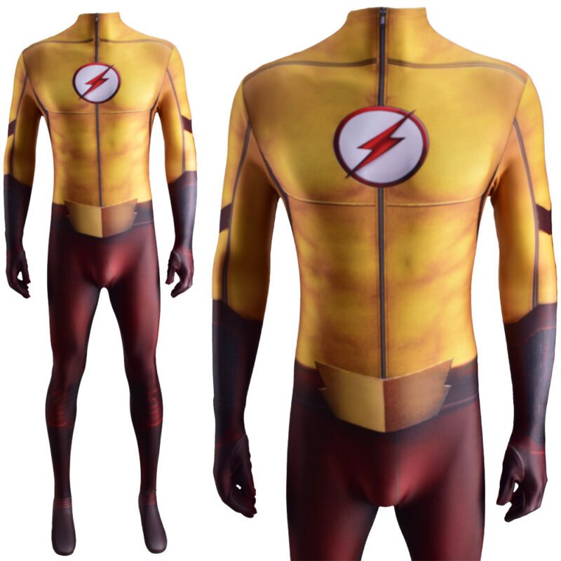 The Flash Season 3 Kid Flash Wally West Cosplay Costume Halloween X’mas Valentine’s day birthday gift comic-con game outfit - Image 2