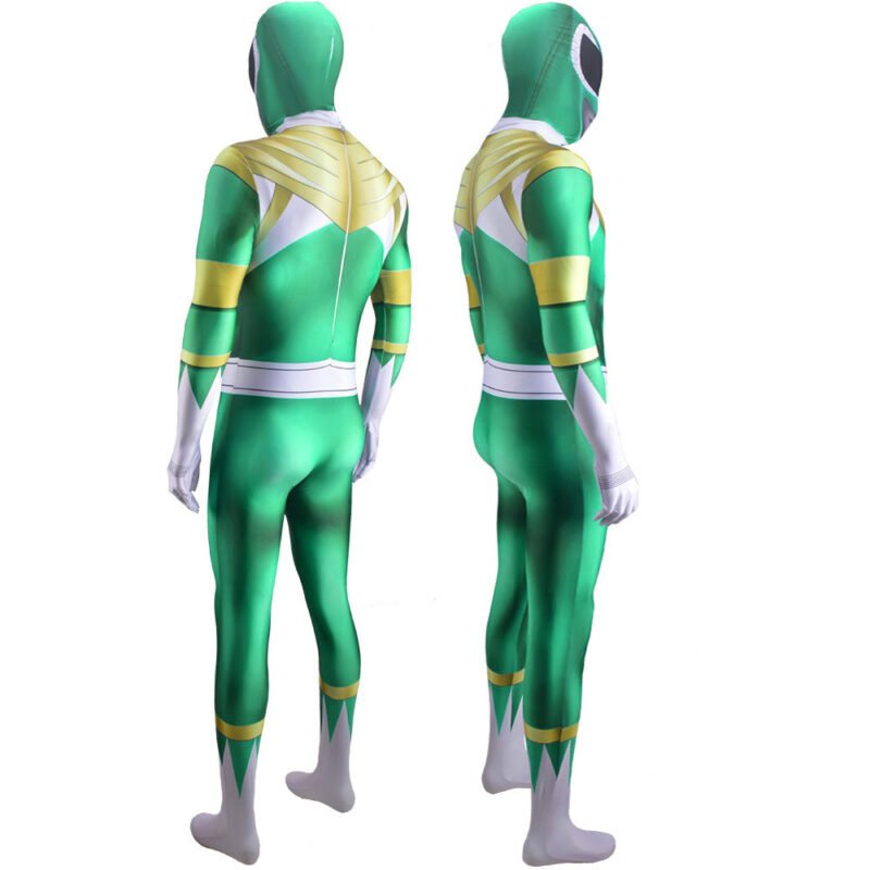 Power Rangers Green Ranger Billy Cranston Cosplay Costume Halloween X’mas Valentine’s day birthday gift comic-con game outfit - Image 5