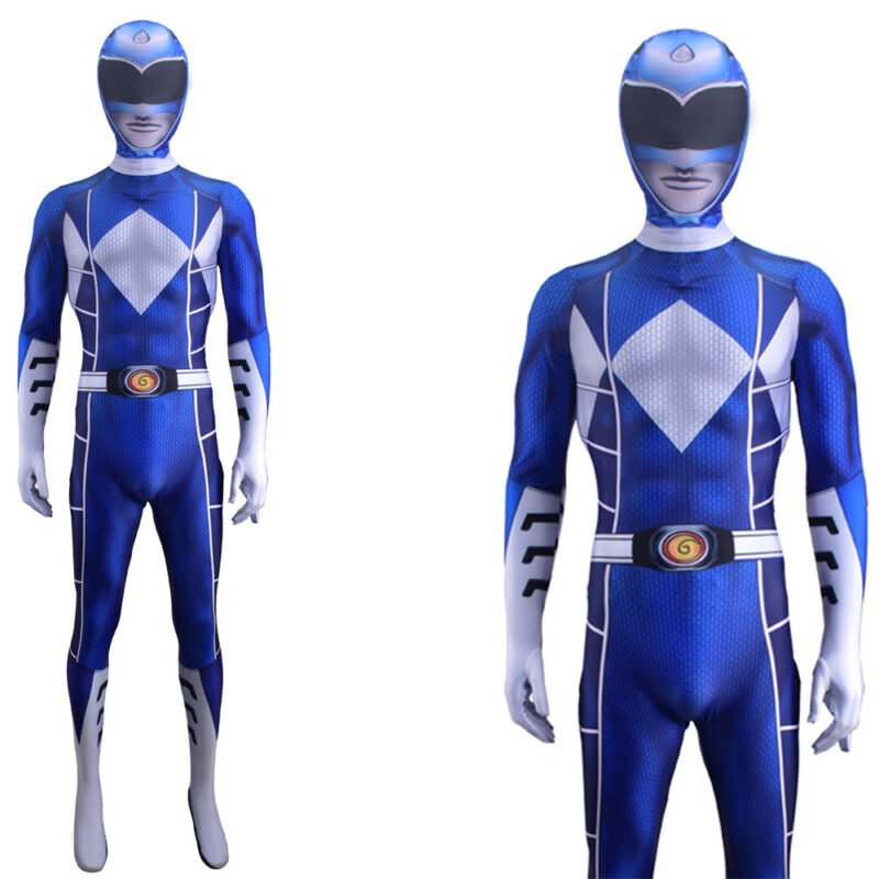 Power Rangers Blue Ranger Billy Cranston Cosplay Costume Halloween X’mas Valentine’s day birthday gift comic-con game outfit - Image 5