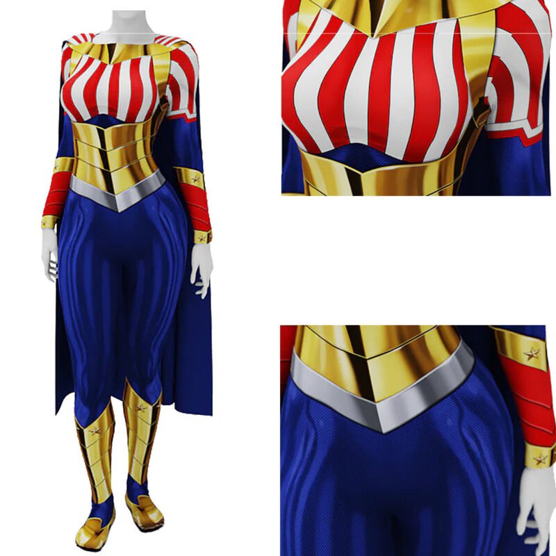 Homelander and Captain America Combined Cosplay Halloween x'mas christmas birthday gift toys party make-up outfit - Image 3