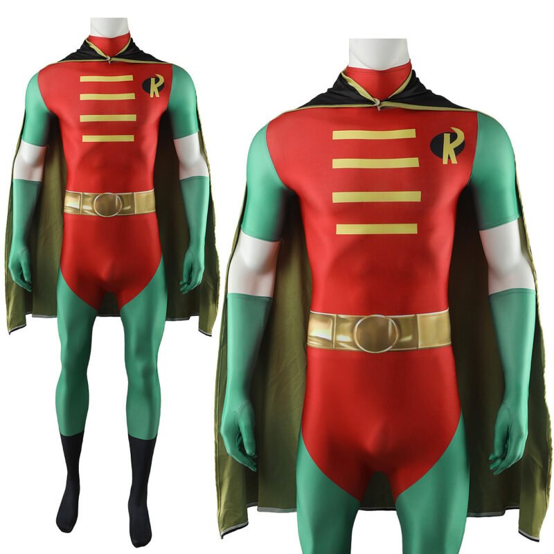 Titans Season 4 Robin Superhero Tim Drake Jumpsuit Cloak Cosplay Costume Halloween x’mas christmas birthday gift toys party make-up outfit - Image 2
