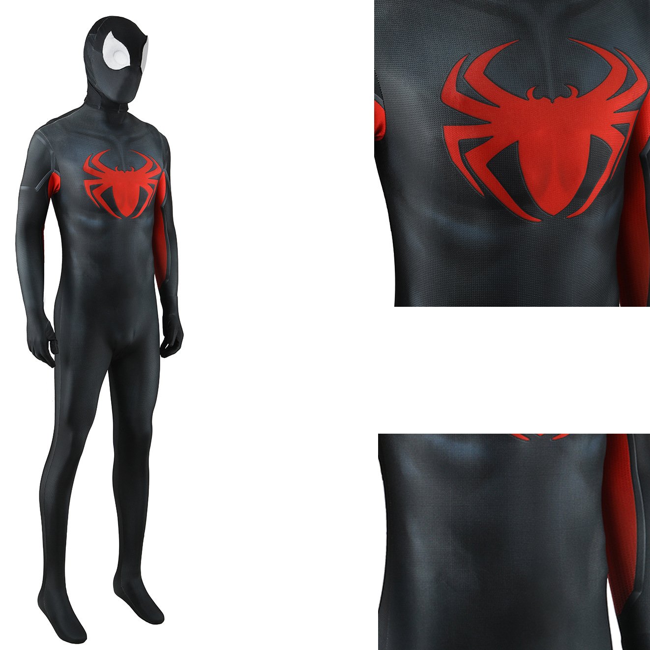 Spider-Man Remastered Midnight Spider Symbiote Cosplay Costume Halloween x’mas christmas birthday gift toys party make-up outfit - Image 2