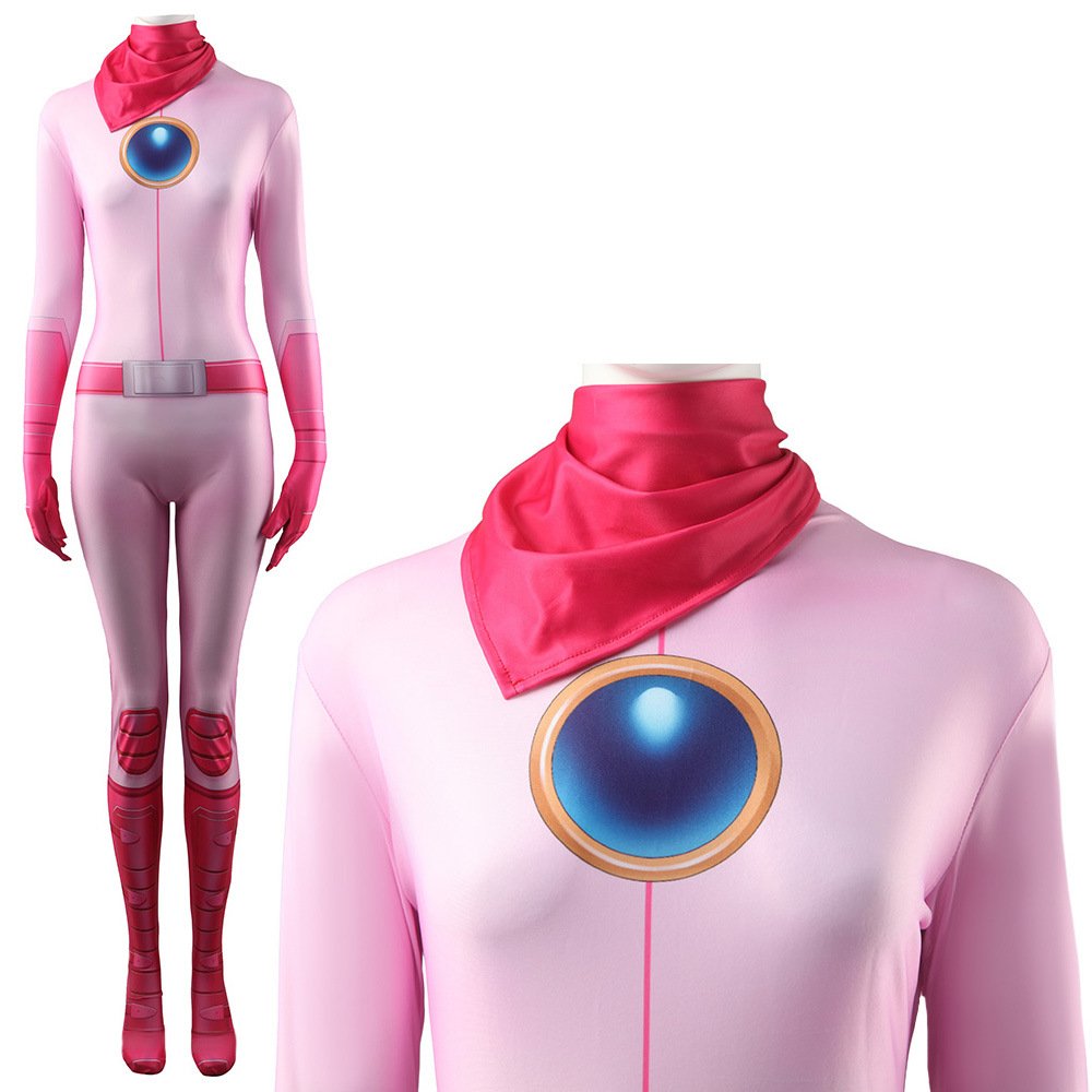 The Super Mario Bros Princess Peach Cosplay Costume Halloween x’mas christmas birthday gift toys party make-up outfit - Image 4