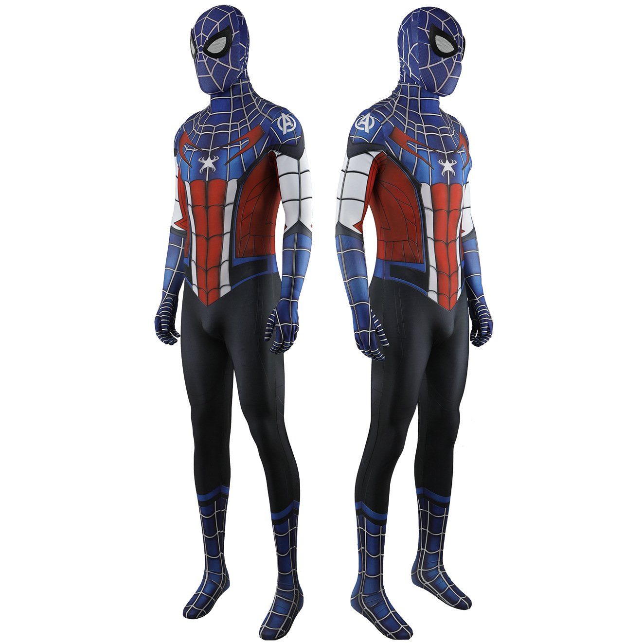 Avengers Captain America Spider Man Cosplay Costume Halloween x’mas christmas birthday gift toys party make-up outfit - Image 3