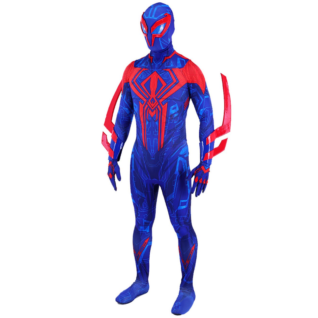 Across The SpiderVerse 2099 Spiderman Superhero Cosplay Costume Halloween x’mas christmas birthday gift toys party make-up outfit - Image 3