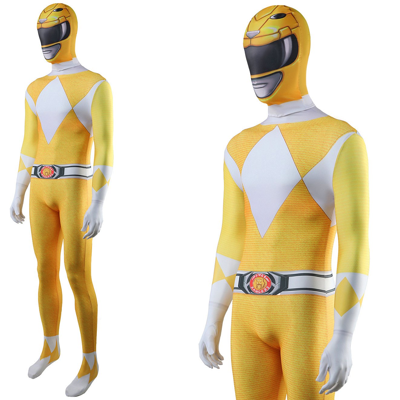 Trini Kwan Mighty Morphin Yellow Ranger Costume Mighty Morphin' Power Rangers Cosplay Halloween x’mas christmas birthday gift toys party make-up outfit - Image 4