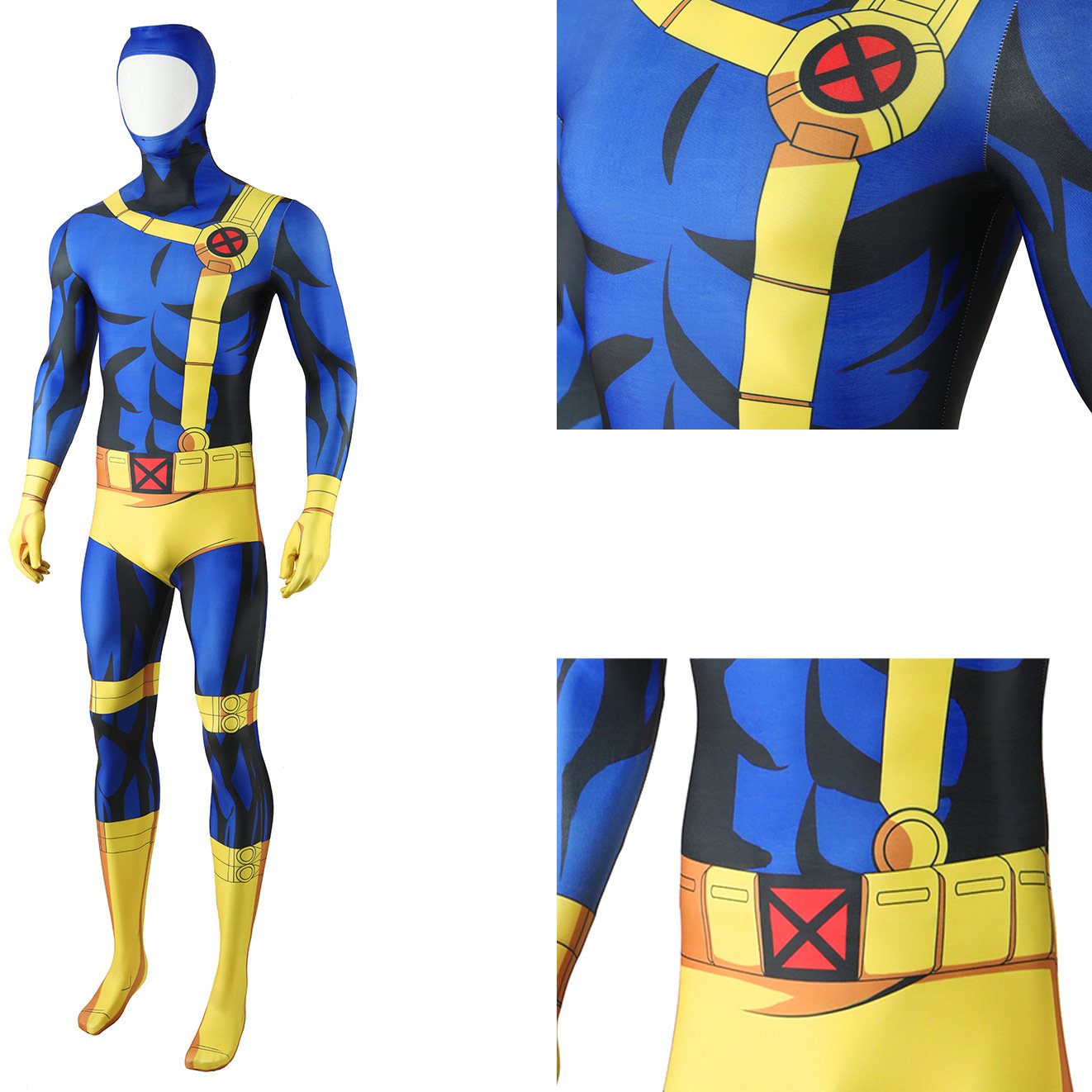 X-Men '97 Cyclops Jumpsuit Scott Bodysuit Cosplay Costume Halloween x’mas christmas birthday gift toys party make-up outfit - Image 4
