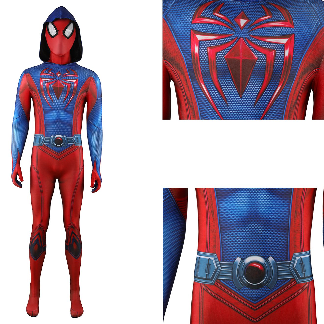 SCARLET Spider-man 2 PS5 Scarlet Spider Ben Reily Cosplay Costume Halloween x’mas christmas birthday gift toys party make-up outfit - Image 3