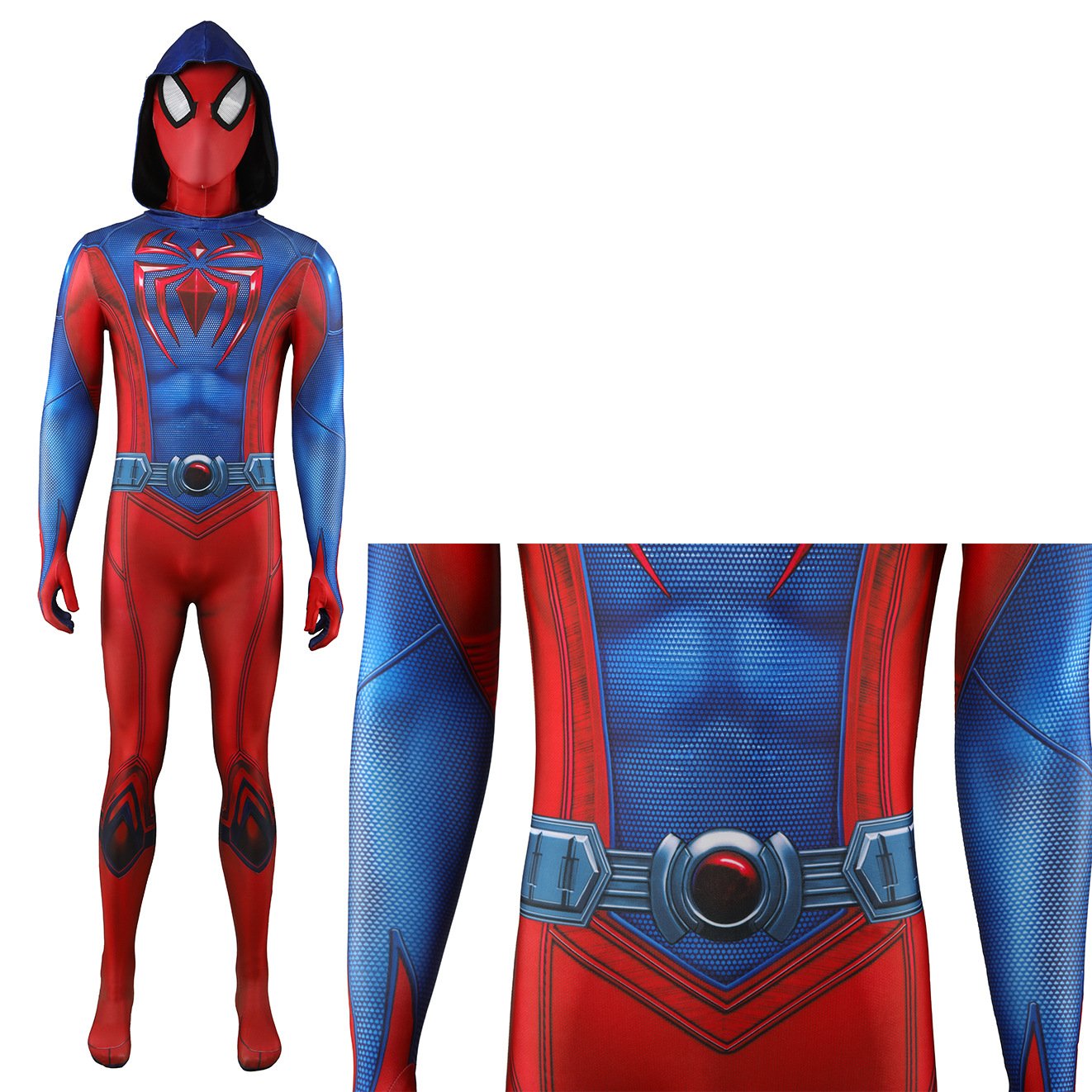 SCARLET Spider-man 2 PS5 Scarlet Spider Ben Reily Cosplay Costume Halloween x’mas christmas birthday gift toys party make-up outfit - Image 4
