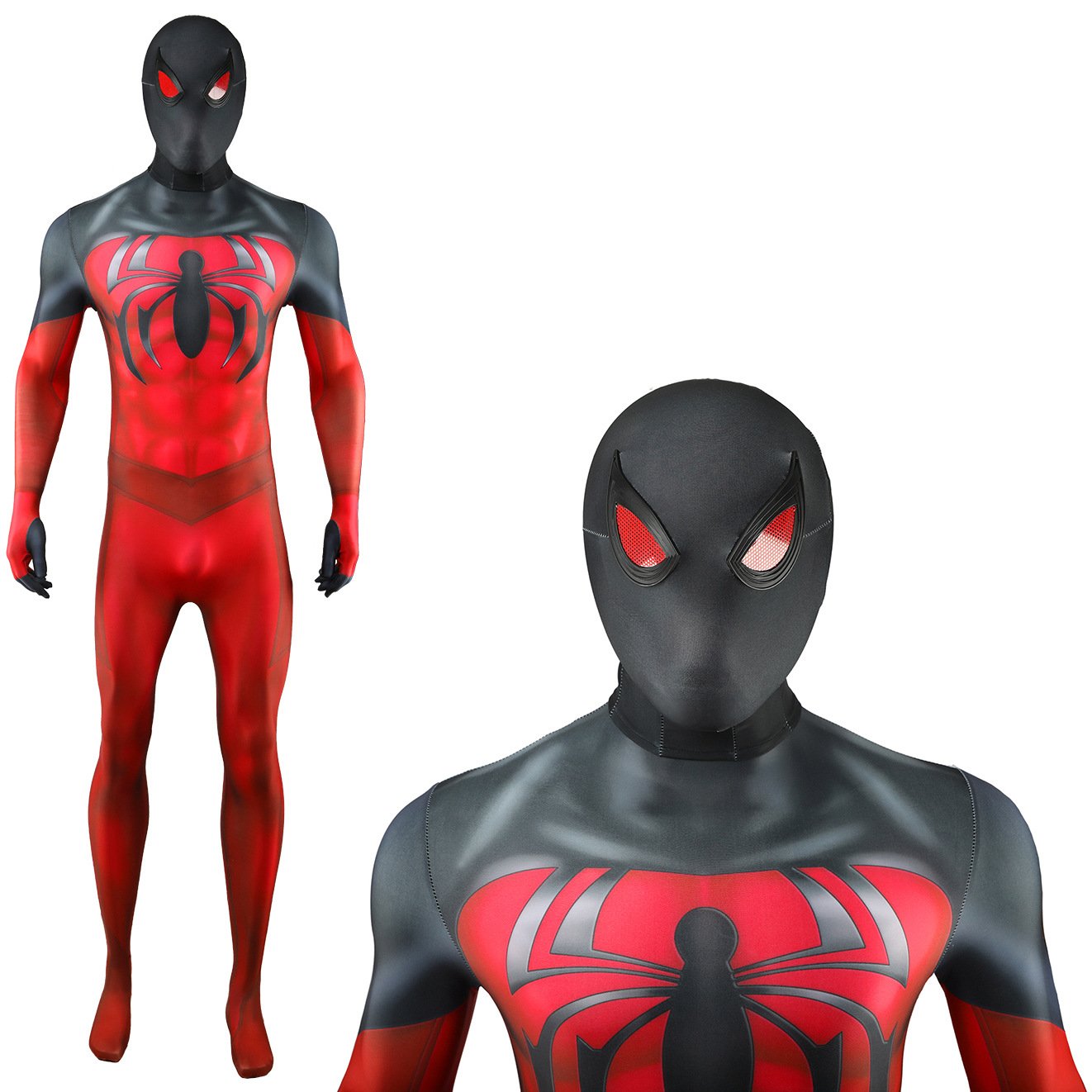 Scarlet Spiderman Across the Spider-Verse Cosplay Costume Halloween x’mas christmas birthday gift toys party make-up outfit - Image 3