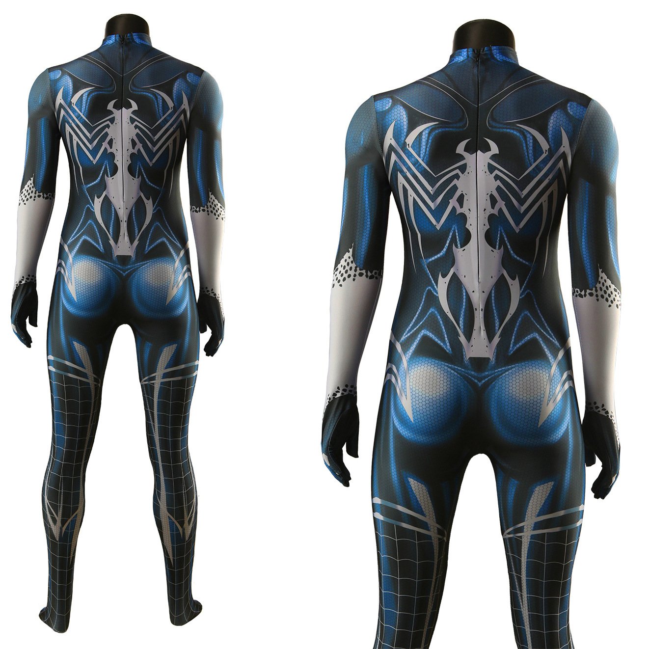 Venom Symbiote Spider-Man Blue Cosplay Costume Halloween x’mas christmas birthday gift toys party make-up outfit - Image 7